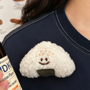 Kawaii Onigiri Plüsch Schlüsselanhänger – Niedliches Reiskugel Design