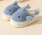 Kawaii Haifisch Plüsch Hausschuhe – Flauschig und Chunky