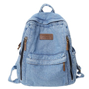 Denim Rucksack Mehrfach-Taschen Schulrucksack