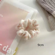 Blumenmuster Seidenorganza Haargummi Doppelpack – Modisch