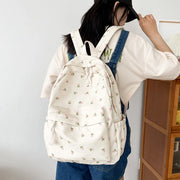 Blumen Rucksack Groß – Preppy Schul- & Reiserucksack