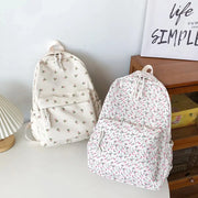 Blumen Rucksack Groß – Preppy Schul- & Reiserucksack