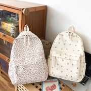 Blumen Rucksack Groß – Preppy Schul- & Reiserucksack