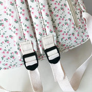Blumen Rucksack Groß – Preppy Schul- & Reiserucksack