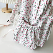 Blumen Rucksack Groß – Preppy Schul- & Reiserucksack