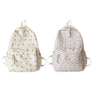 Blumen Rucksack Groß – Preppy Schul- & Reiserucksack