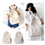 Blumen Rucksack Groß – Preppy Schul- & Reiserucksack