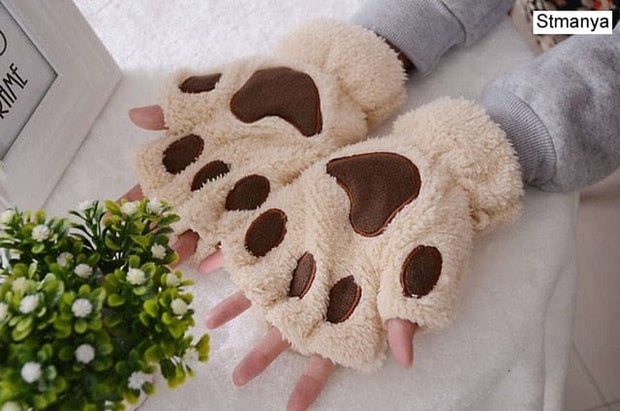 Katzenpfote Handschuhe Flauschig – Kawaii Winteraccessoire