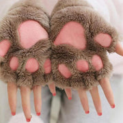 Katzenpfote Handschuhe Flauschig – Kawaii Winteraccessoire