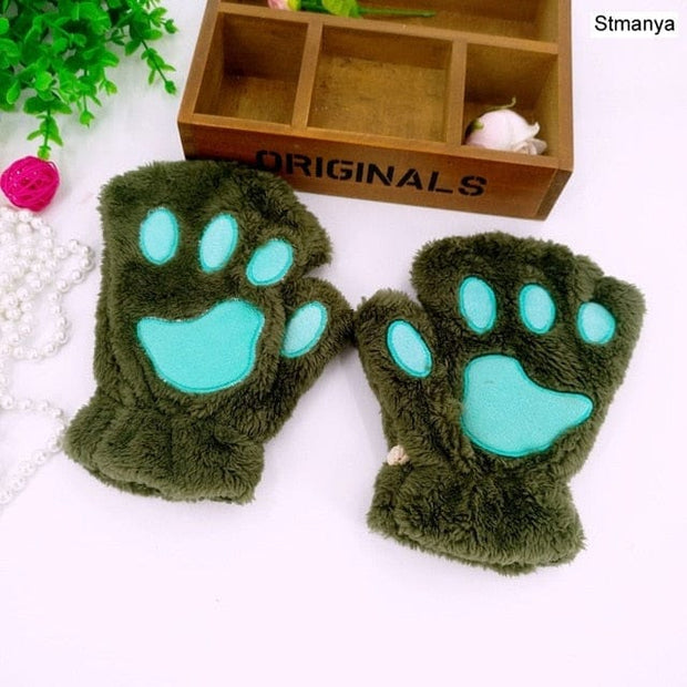 Katzenpfote Handschuhe Flauschig – Kawaii Winteraccessoire