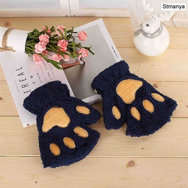 Katzenpfote Handschuhe Flauschig – Kawaii Winteraccessoire