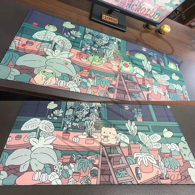 Gaming Schreibtischunterlage Groß – Frosch S-XXL Mauspad