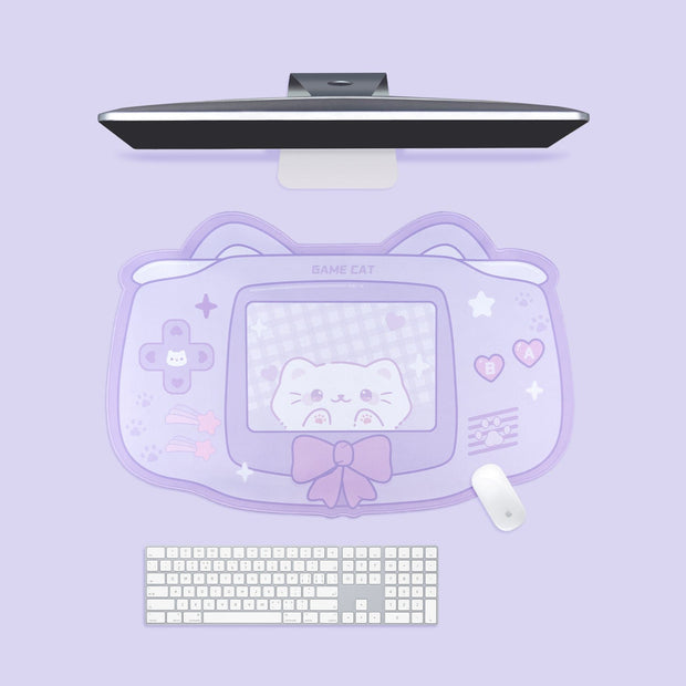 Gaming Mauspad Groß – Kawaii Katzenmotiv Schreibtischunterlage
