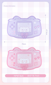 Gaming Mauspad Groß – Kawaii Katzenmotiv Schreibtischunterlage