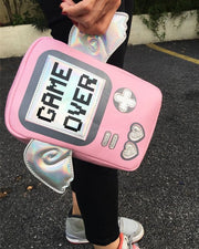 Kawaii Game Over Umhängetasche mit Flügeln