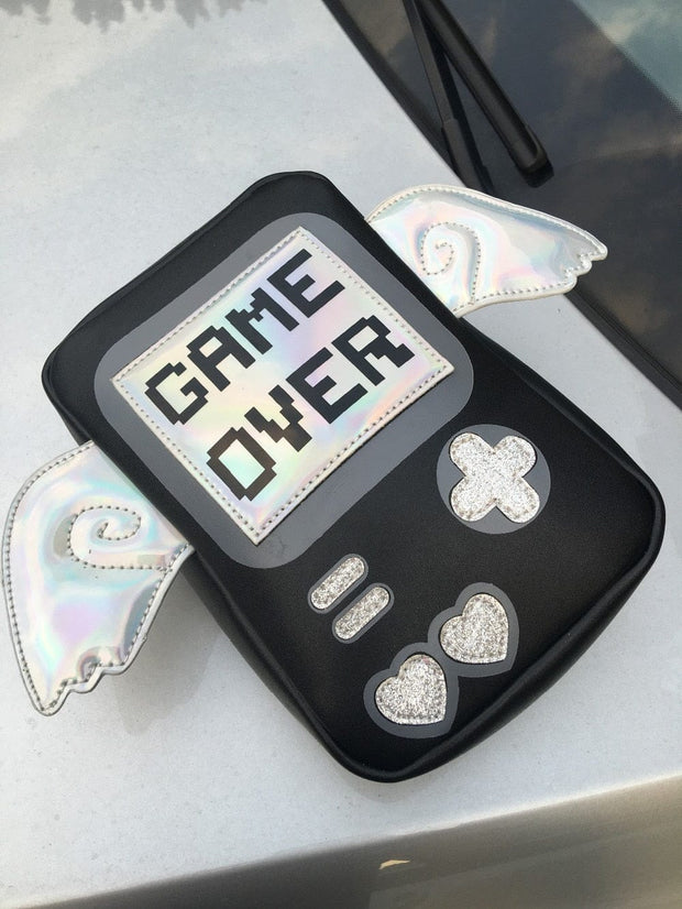 Kawaii Game Over Umhängetasche mit Flügeln