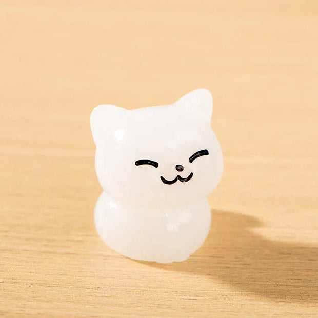 Leuchtende Glückskatze Figur – Glow in the Dark Kätzchen