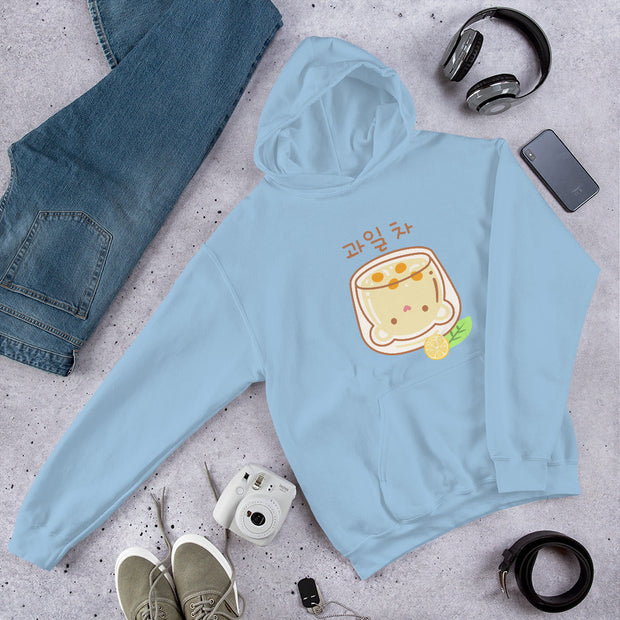 Kawaii Hoodie Honigmelone Zitrone Boba – Süßer Kapuzenpullover