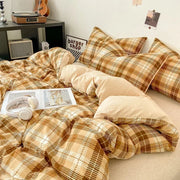 Japanischer Stil Bettwäsche Set – Kariert