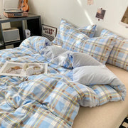 Japanischer Stil Bettwäsche Set – Kariert