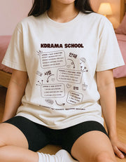 K-Drama Oversize T-Shirt 100% Baumwolle – Leichtes Fan Geschenk