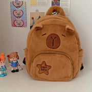 Kawaii Capybara Plüschrucksack – Niedlicher Rucksack