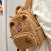Kawaii Capybara Plüschrucksack – Niedlicher Rucksack