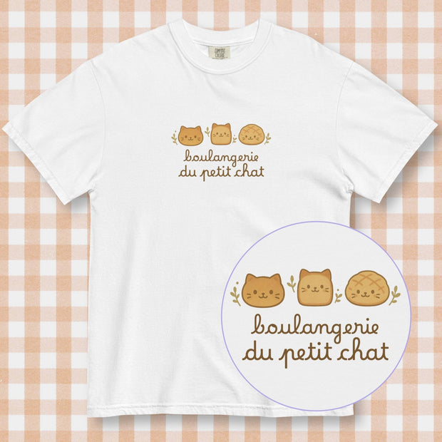 Kawaii Katzenbrot T-Shirt Damen 100% Baumwolle