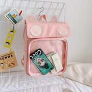 Kawaii Katzenohren Pfotenabdruck Rucksack – ITA Design