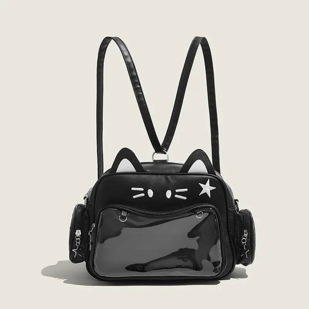Kawaii Katze Ita Rucksack – Transparente Tasche