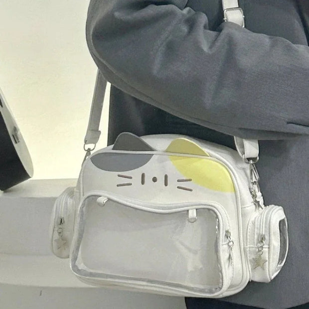 Kawaii Katze Ita Rucksack – Transparente Tasche