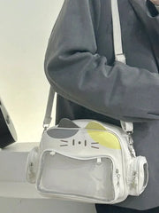 Kawaii Katze Ita Rucksack – Transparente Tasche