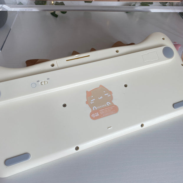 Kawaii Katzen Wireless Tastatur & Maus Set – Niedliches Design