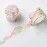 Kawaii Wolken Washi Tape – Koreanische Schreibwaren für DIY & Journale