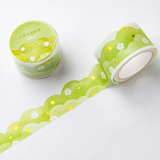 Kawaii Wolken Washi Tape – Koreanische Schreibwaren für DIY & Journale