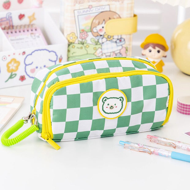 Kawaii Bär Mäppchen – Süße Schultasche aus Leinwand