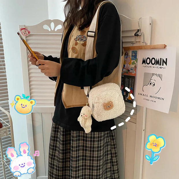 Kawaii Bär Plüschtasche – Niedliche Schultertasche