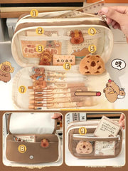 Kawaii Capybara Schreibwaren Federmäppchen – DIY Etui