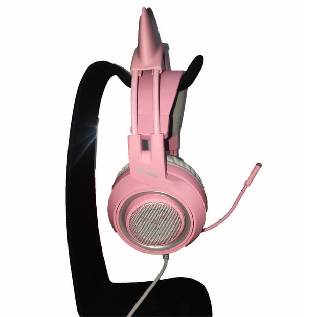 Kawaii Katzenohr Gaming Kopfhörer 3,5mm – Niedliches Headset