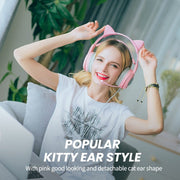 Kawaii Katzenohr Gaming Kopfhörer 3,5mm – Niedliches Headset