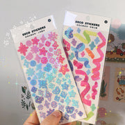 Kawaii Glitzer Kpop Idol Aufkleber – Dekoration Sticker