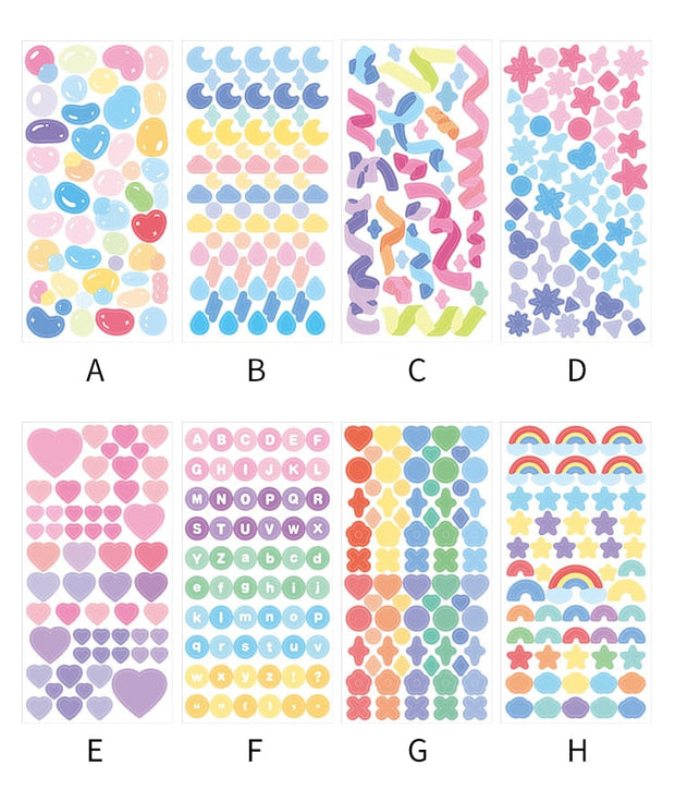 Kawaii Glitzer Kpop Idol Aufkleber – Dekoration Sticker