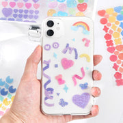 Kawaii Glitzer Kpop Idol Aufkleber – Dekoration Sticker