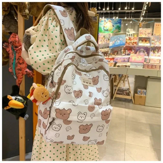Kawaii Rucksack mit Süßem Druck – Niedlicher Schulrucksack