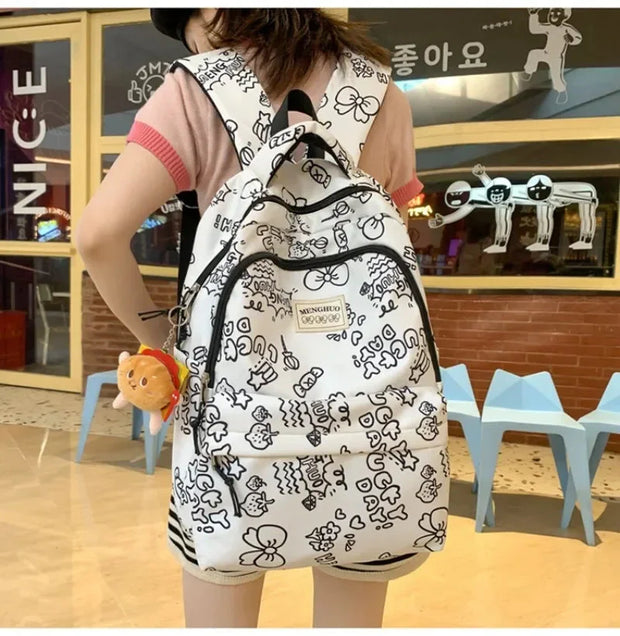 Kawaii Rucksack mit Süßem Druck – Niedlicher Schulrucksack