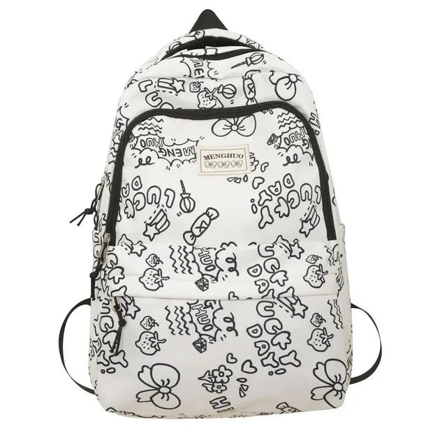 Kawaii Rucksack mit Süßem Druck – Niedlicher Schulrucksack