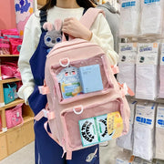 Kawaii ITA Rucksack – Transparenter Großraum Schulrucksack