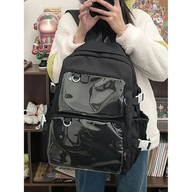 Kawaii ITA Rucksack – Transparenter Großraum Schulrucksack