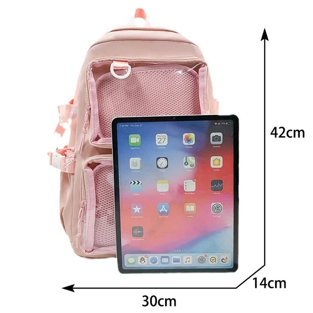 Kawaii ITA Rucksack – Transparenter Großraum Schulrucksack
