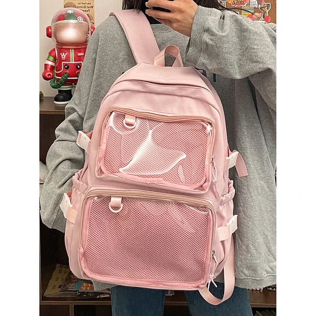 Kawaii ITA Rucksack – Transparenter Großraum Schulrucksack